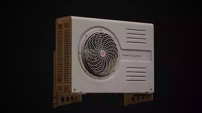 Air Condition 02 Low-poly 3D model