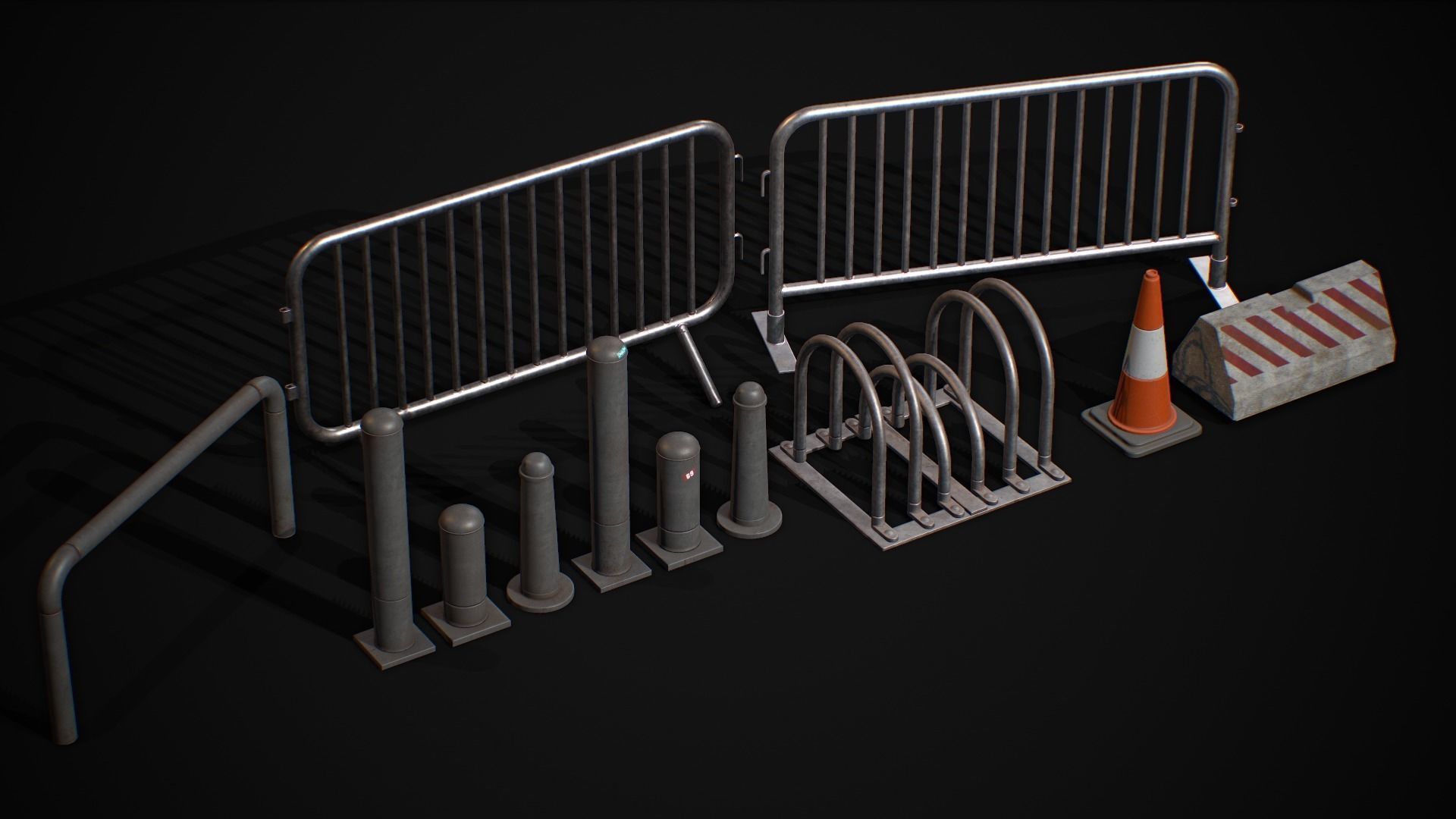 Road Blocker Barrier Metal Barrier