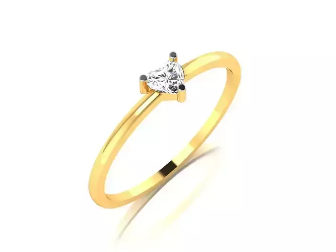 Women solitaire ring 3dm render detail 