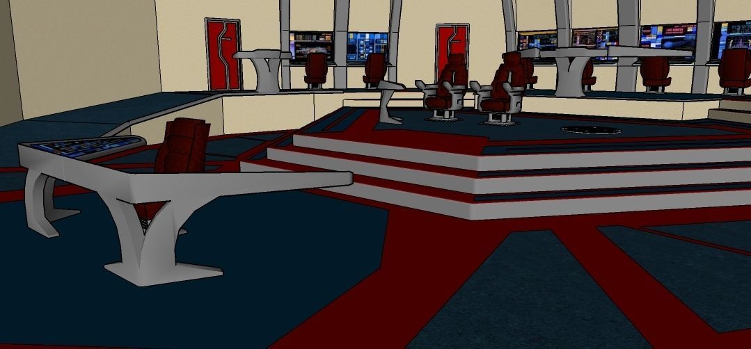 Star Trek 25th century Bridge 3D model_5