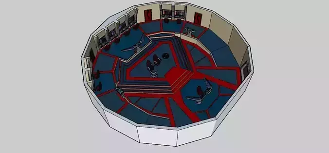 Star Trek 25th century Bridge 3D model