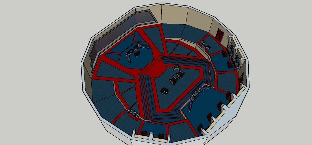 Star Trek 25th century Bridge 3D model_1