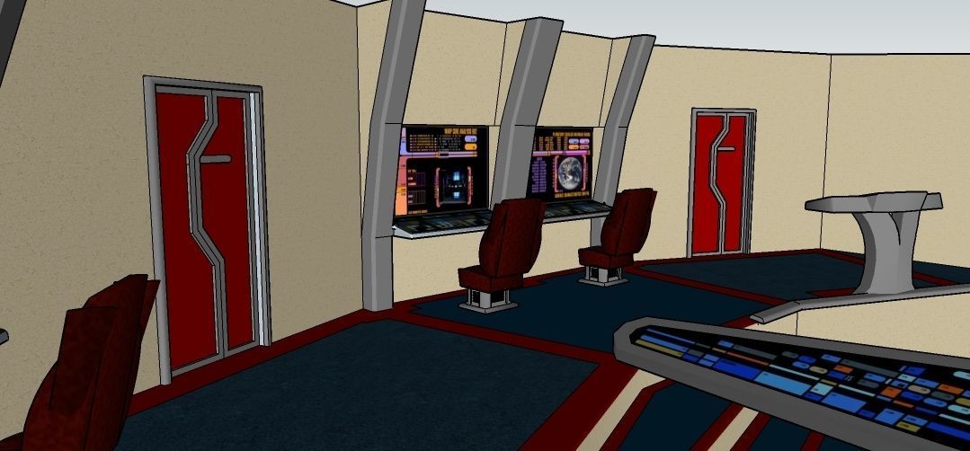 Star Trek 25th century Bridge 3D model_3