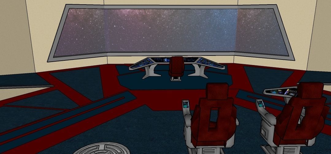 Star Trek 25th century Bridge 3D model_2