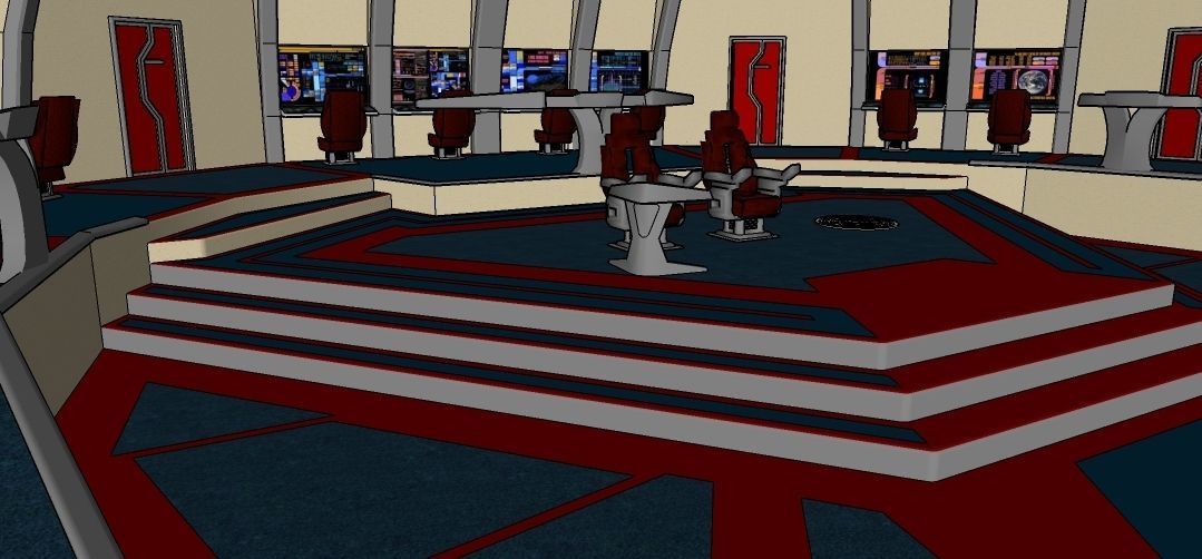 Star Trek 25th century Bridge 3D model_4
