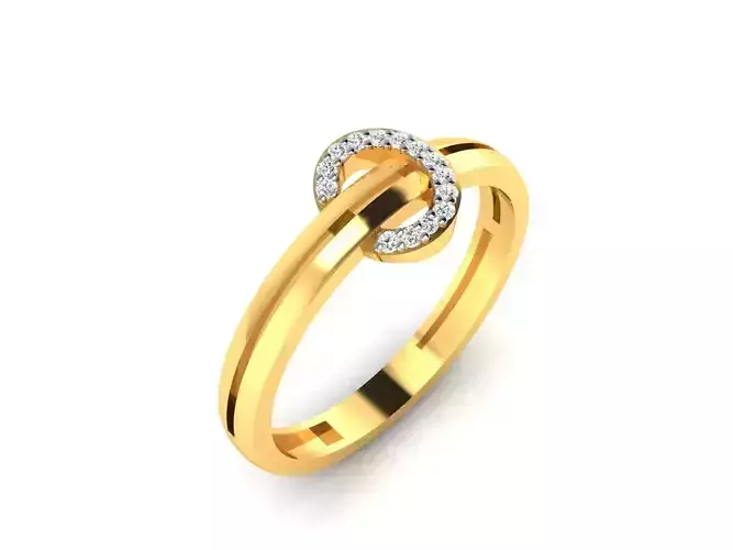 Women Band Ring 3dm render detail