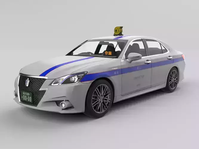 Japanese Taxi Kojin TOYOTA Crown Athlete2013