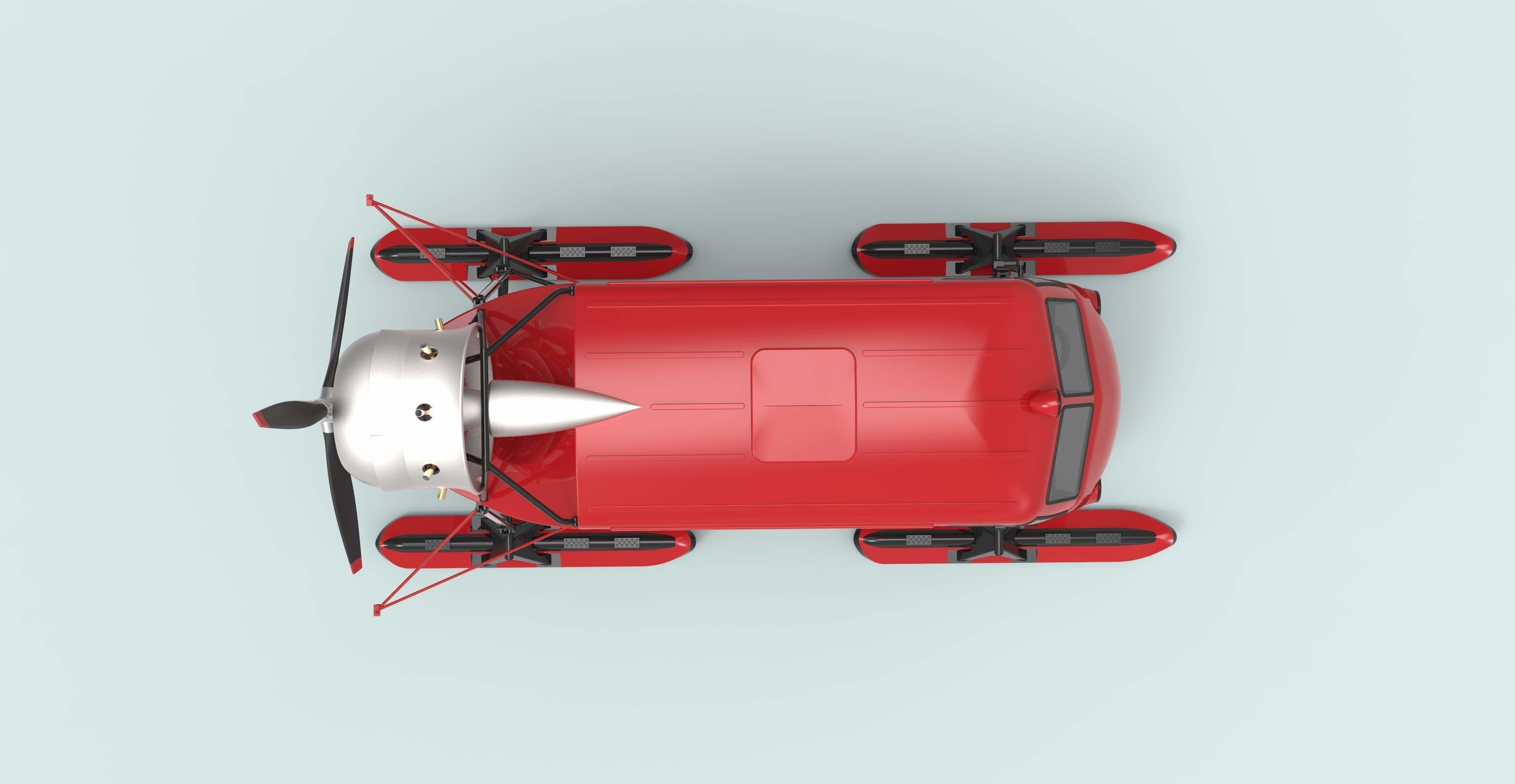 Aerosleds Ka-30 3D Model Low-poly 3D model_8