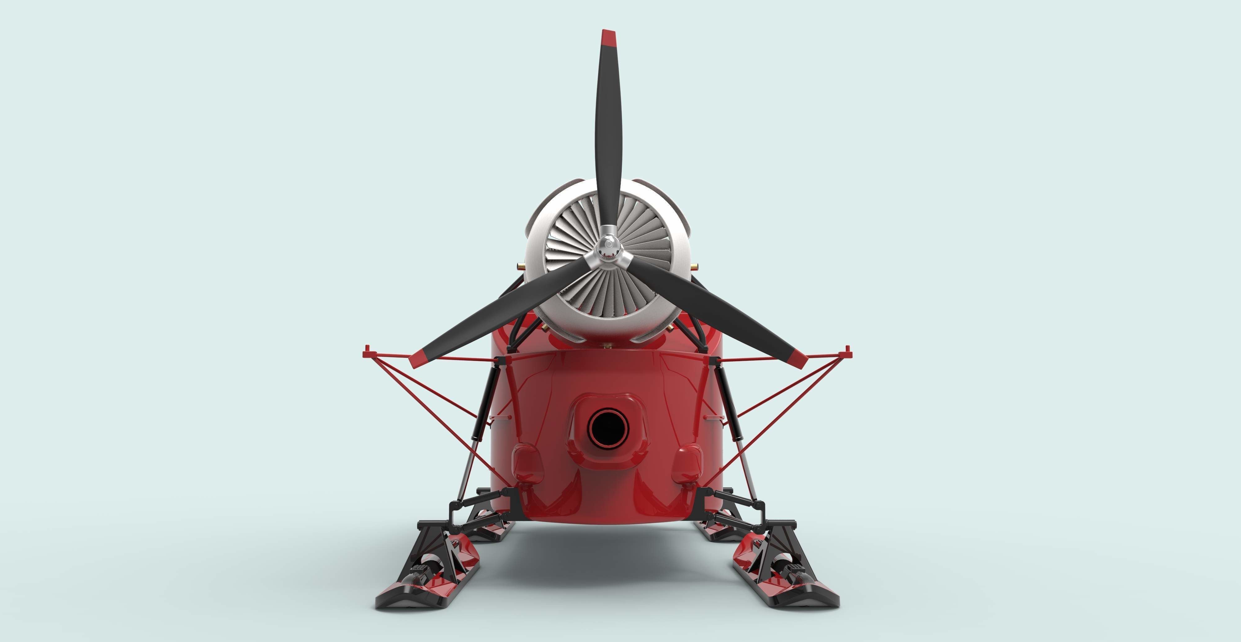 Aerosleds Ka-30 3D Model Low-poly 3D model_11
