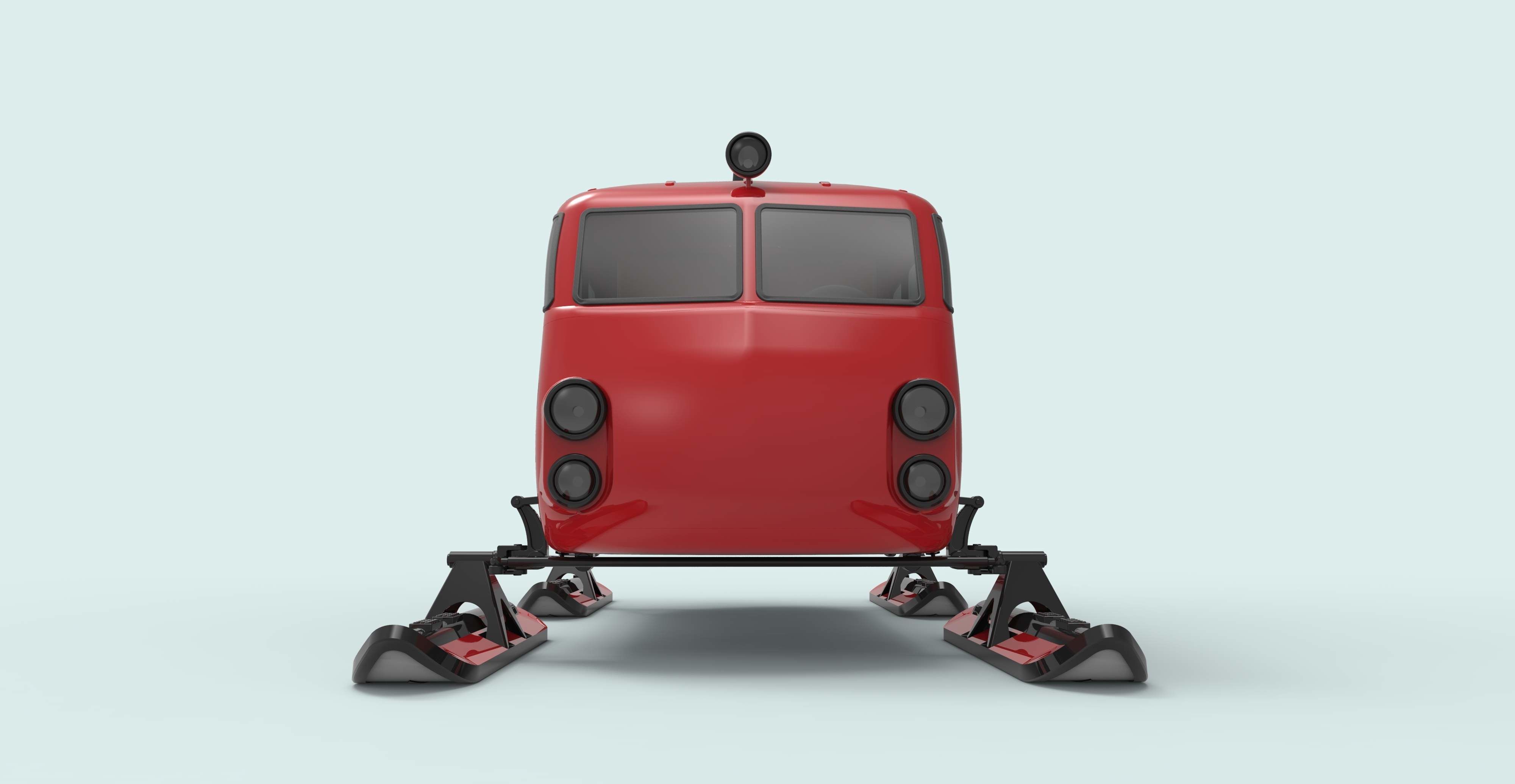 Aerosleds Ka-30 3D Model Low-poly 3D model_5