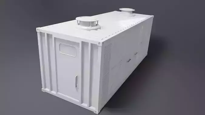 well modeled Container includes blend file 3D model