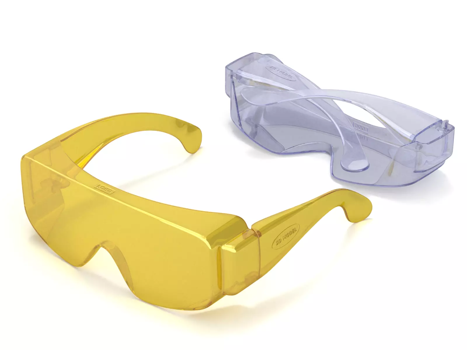 Safety Working Glasses 3D model_0
