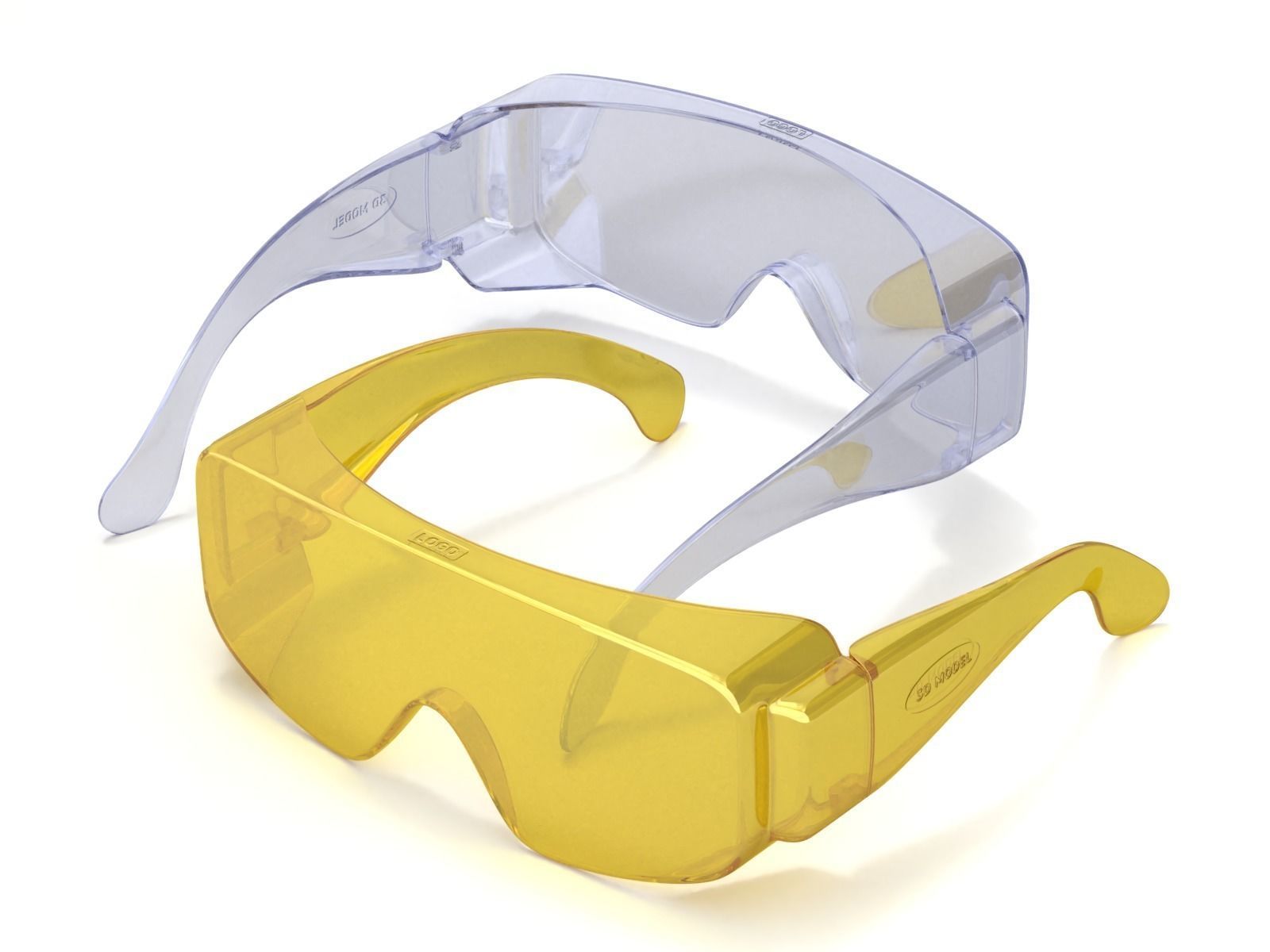 Safety Working Glasses 3D model_1