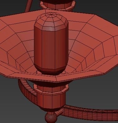 Mini Chandelier 3D model_4