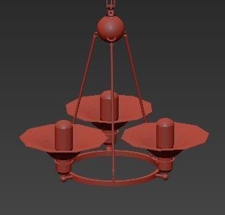 Mini Chandelier 3D model_1