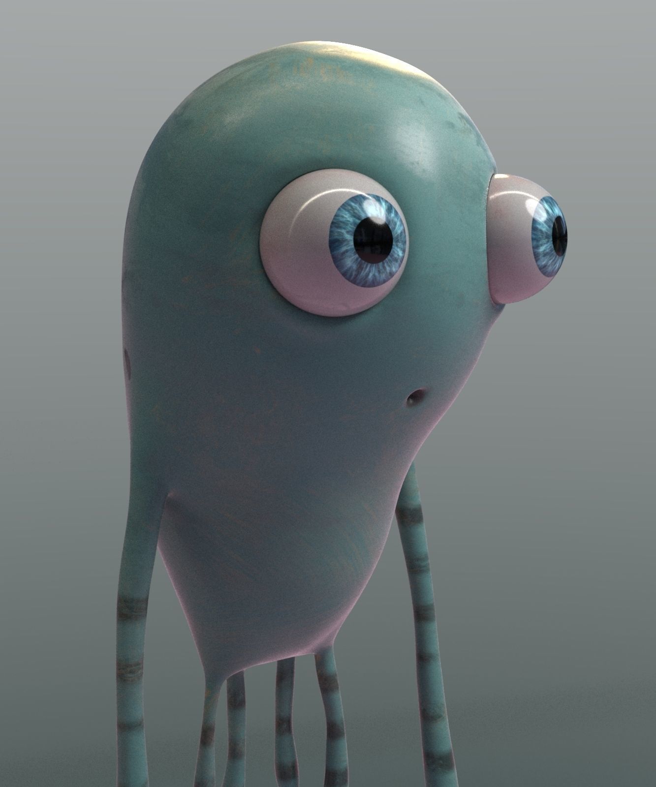 monster0002 creature with big eyes 3D model_8