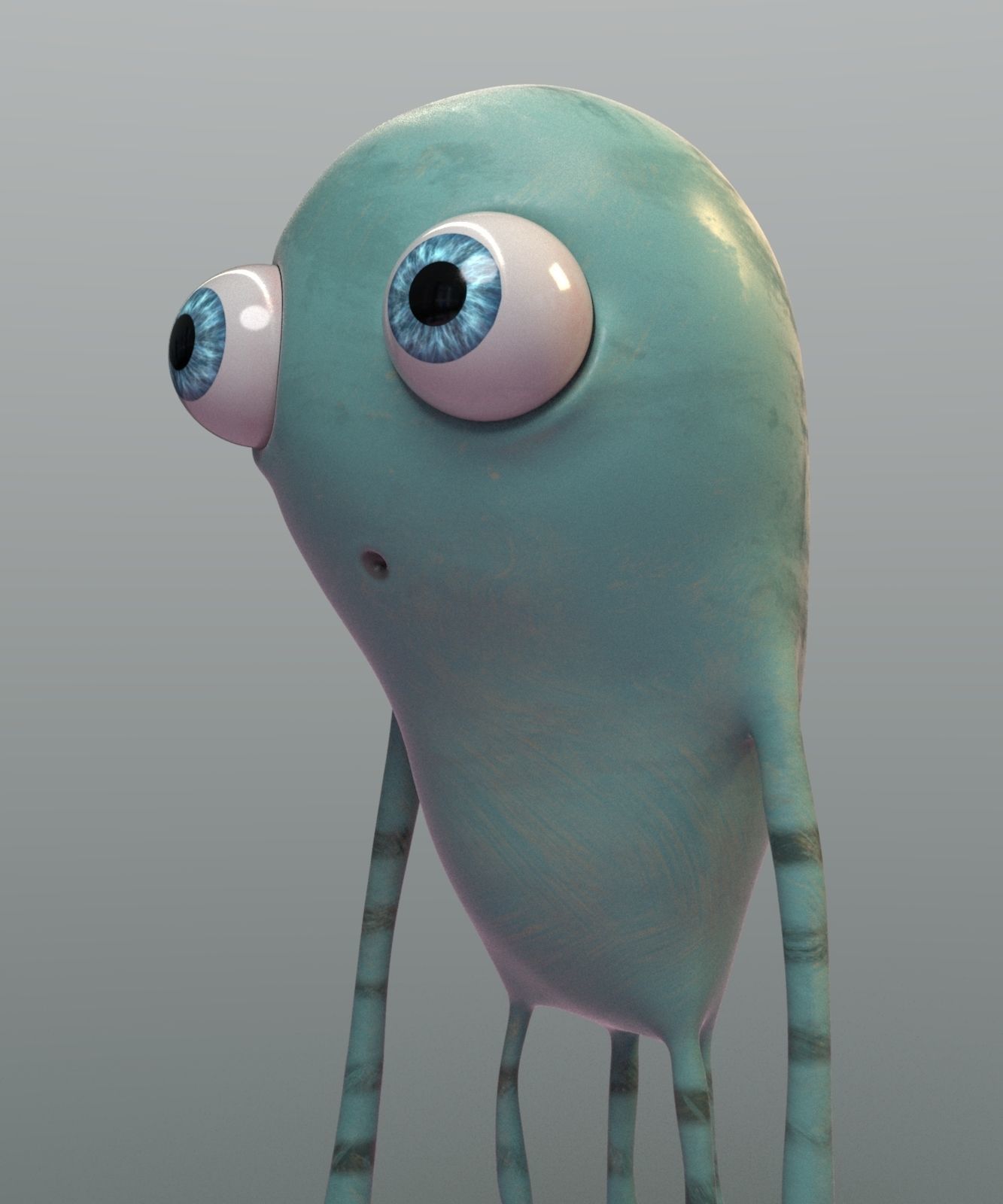 monster0002 creature with big eyes 3D model_9