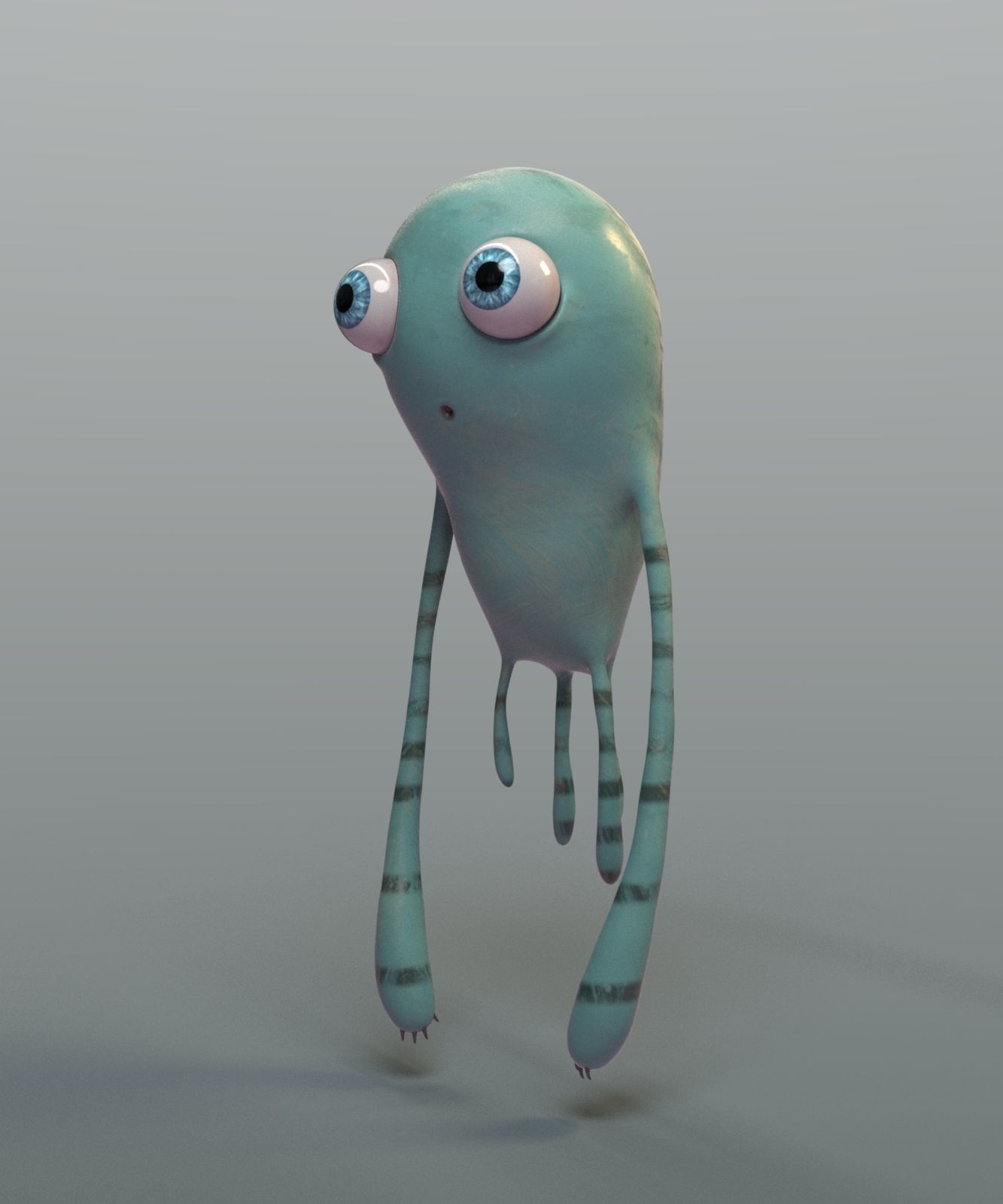 monster0002 creature with big eyes 3D model_1