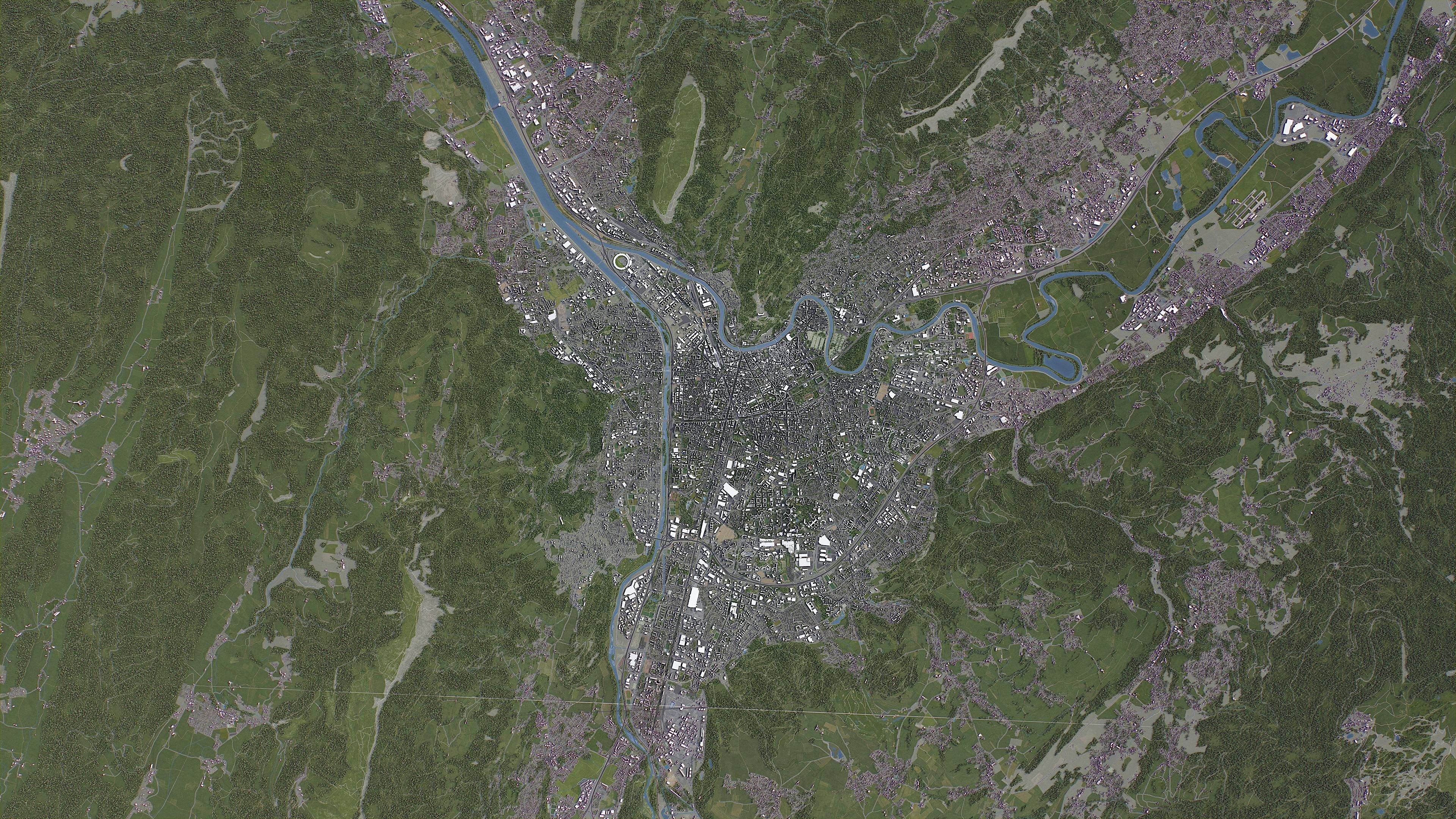 Grenoble - 3D City Model Low-poly 3D model_20