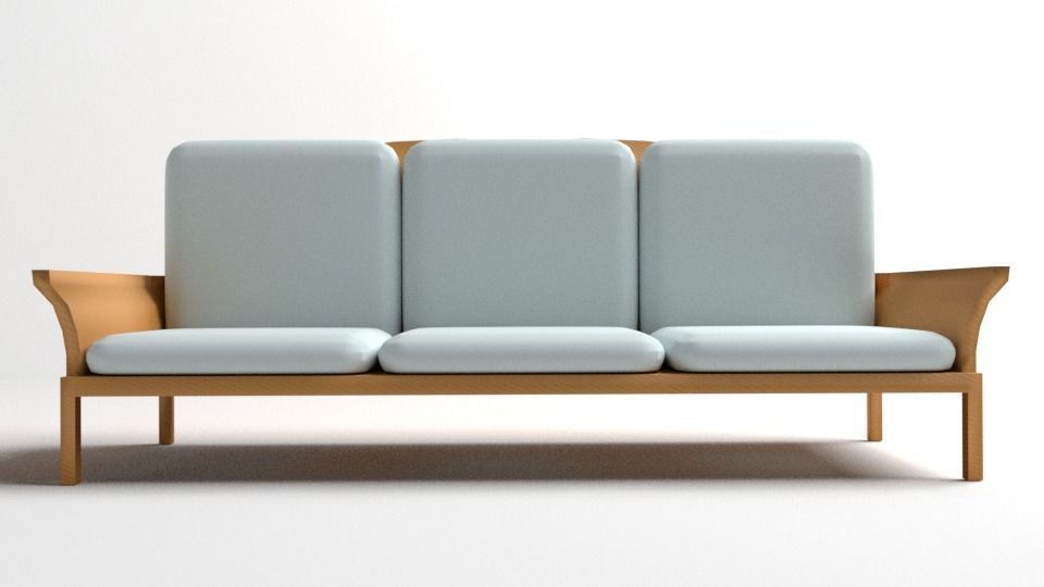 Sofa Three-Seater 5 3D model_1