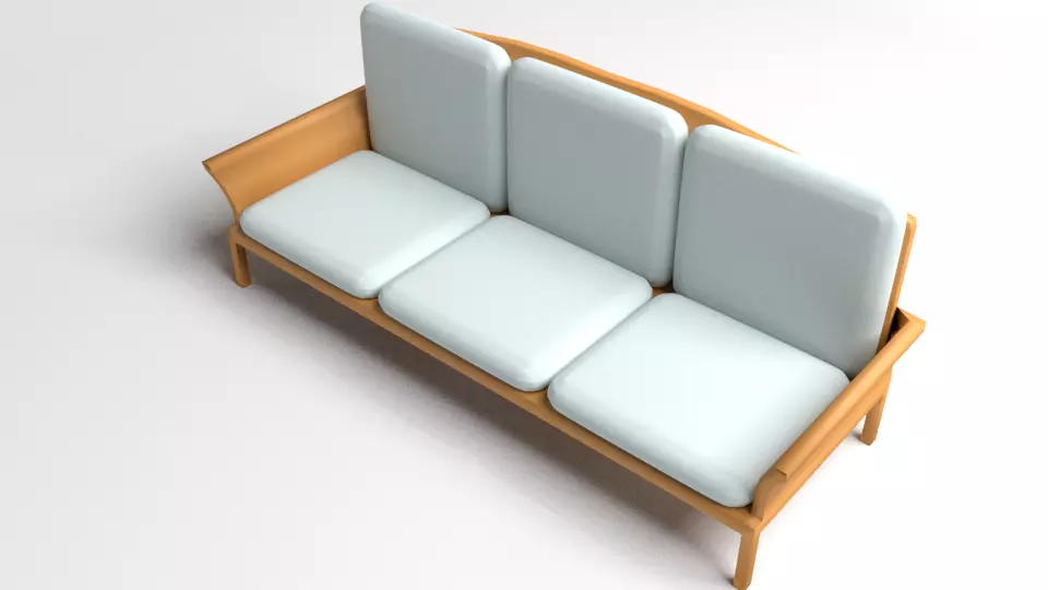 Sofa Three-Seater 5 3D model_0