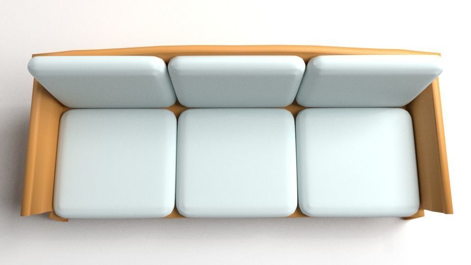 Sofa Three-Seater 5 3D model_2