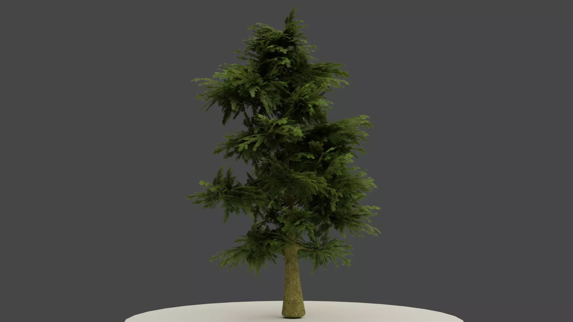 Igne Uclu Cam Agaci - Pine Tree Free 3D model