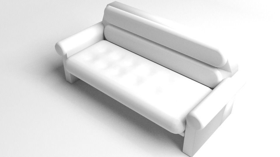 Sofa Three-Seater 9 3D model_4