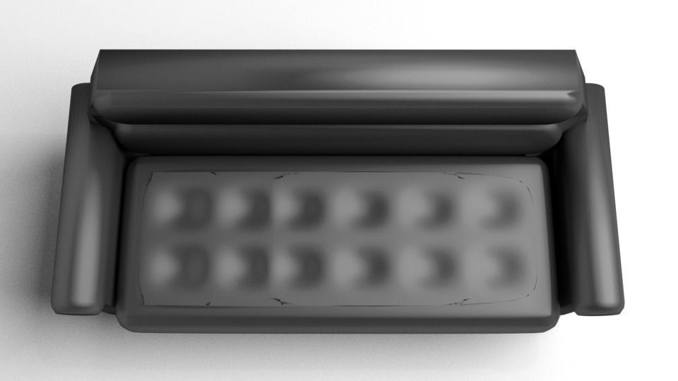 Sofa Three-Seater 9 3D model_2