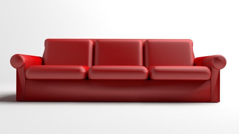 Sofa Three-Seater 10 3D model_1