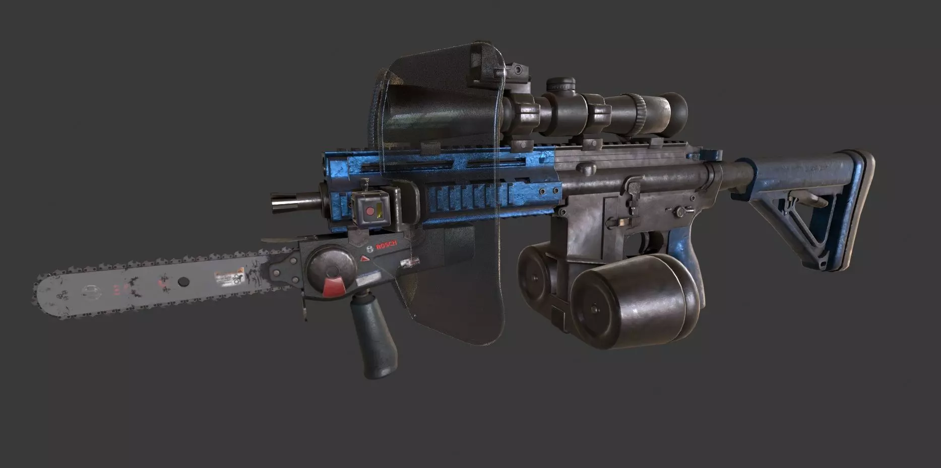 AR Redneck Survival Low-poly 3D model