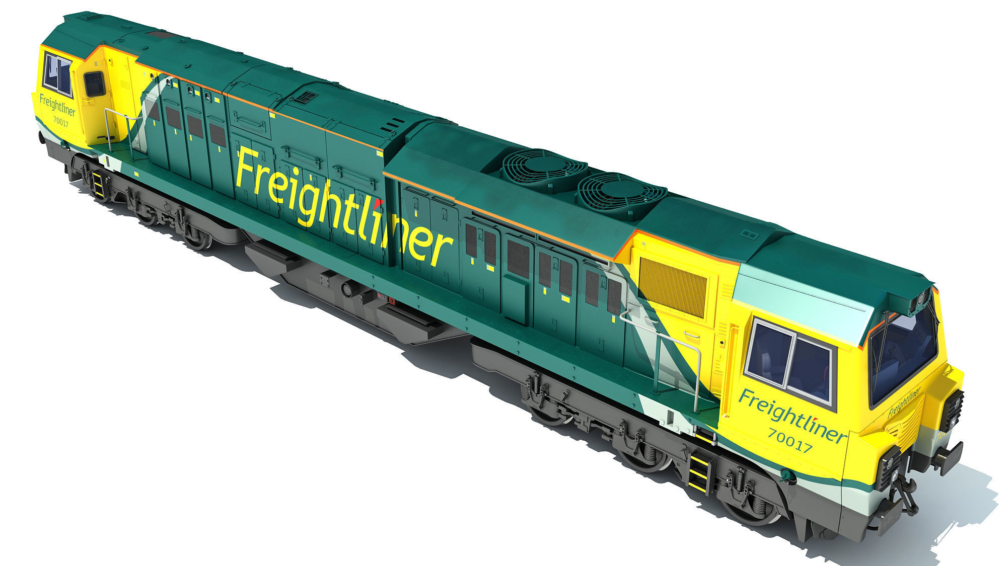 British Rail Class 70 PowerHaul Locomotive 3D model_4