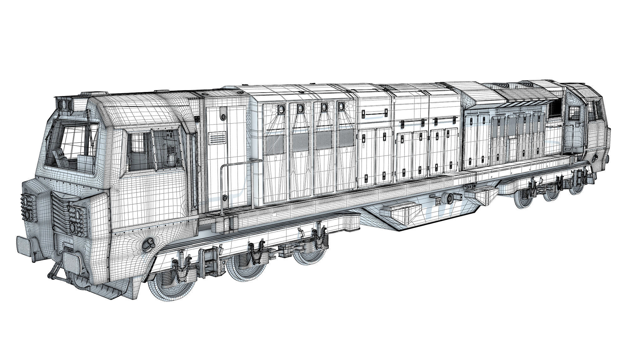 British Rail Class 70 PowerHaul Locomotive 3D model_23