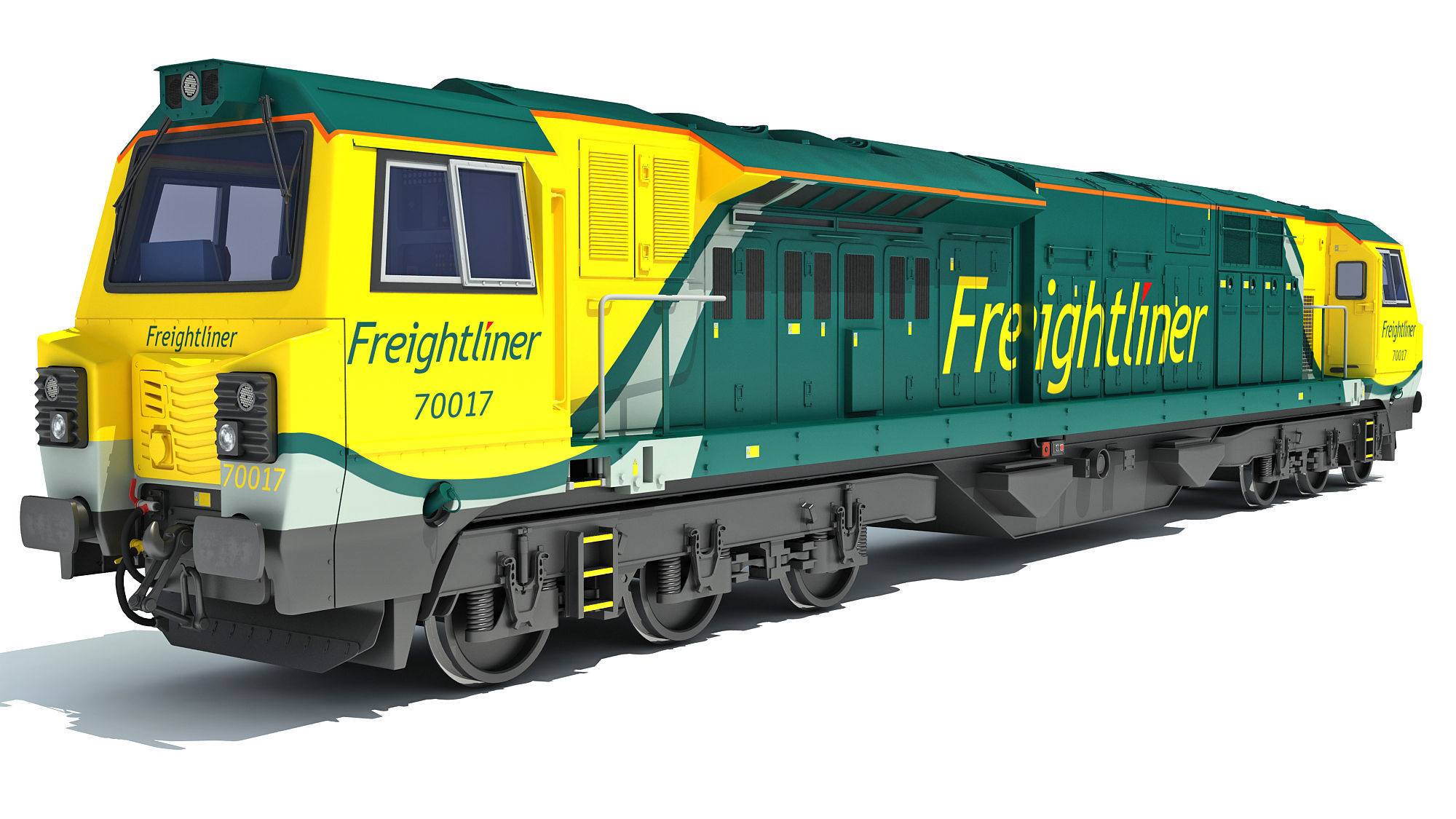 British Rail Class 70 PowerHaul Locomotive 3D model_6