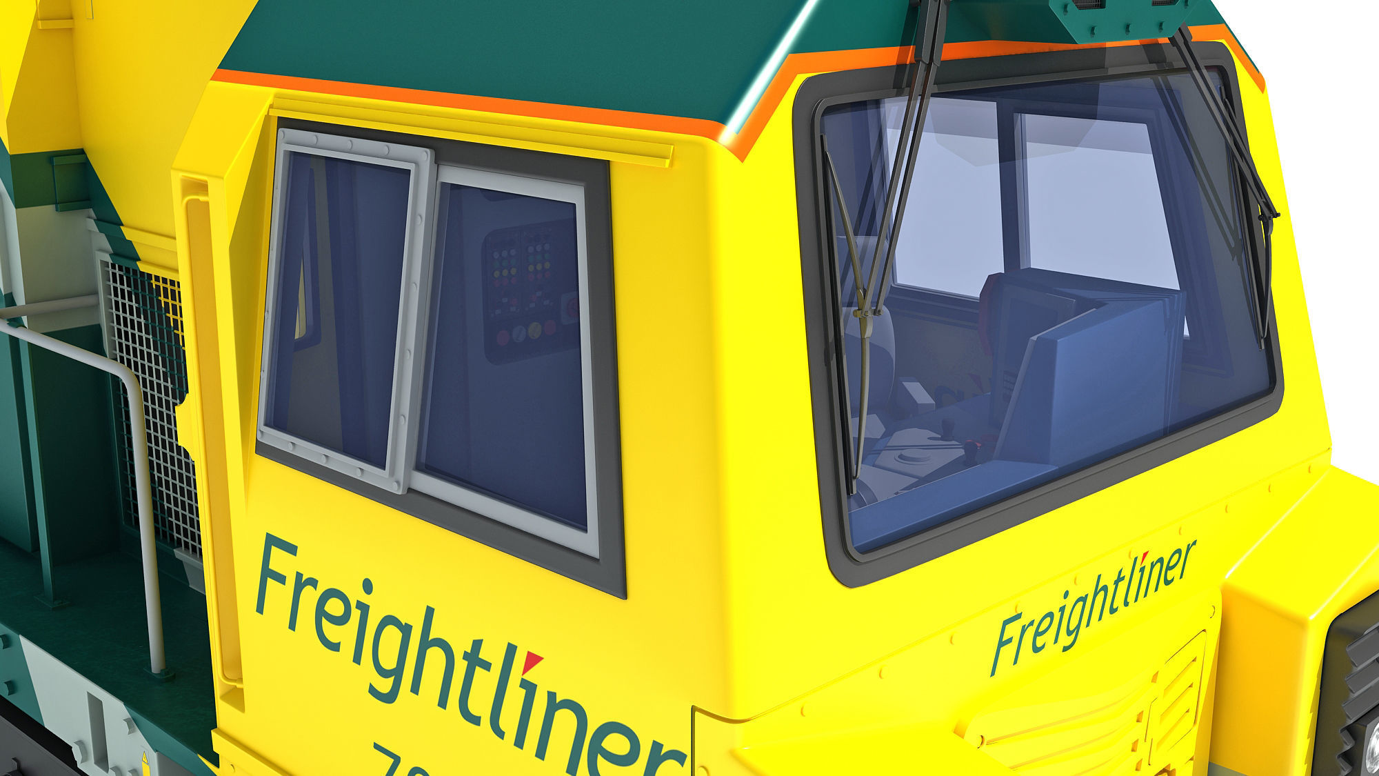British Rail Class 70 PowerHaul Locomotive 3D model_19