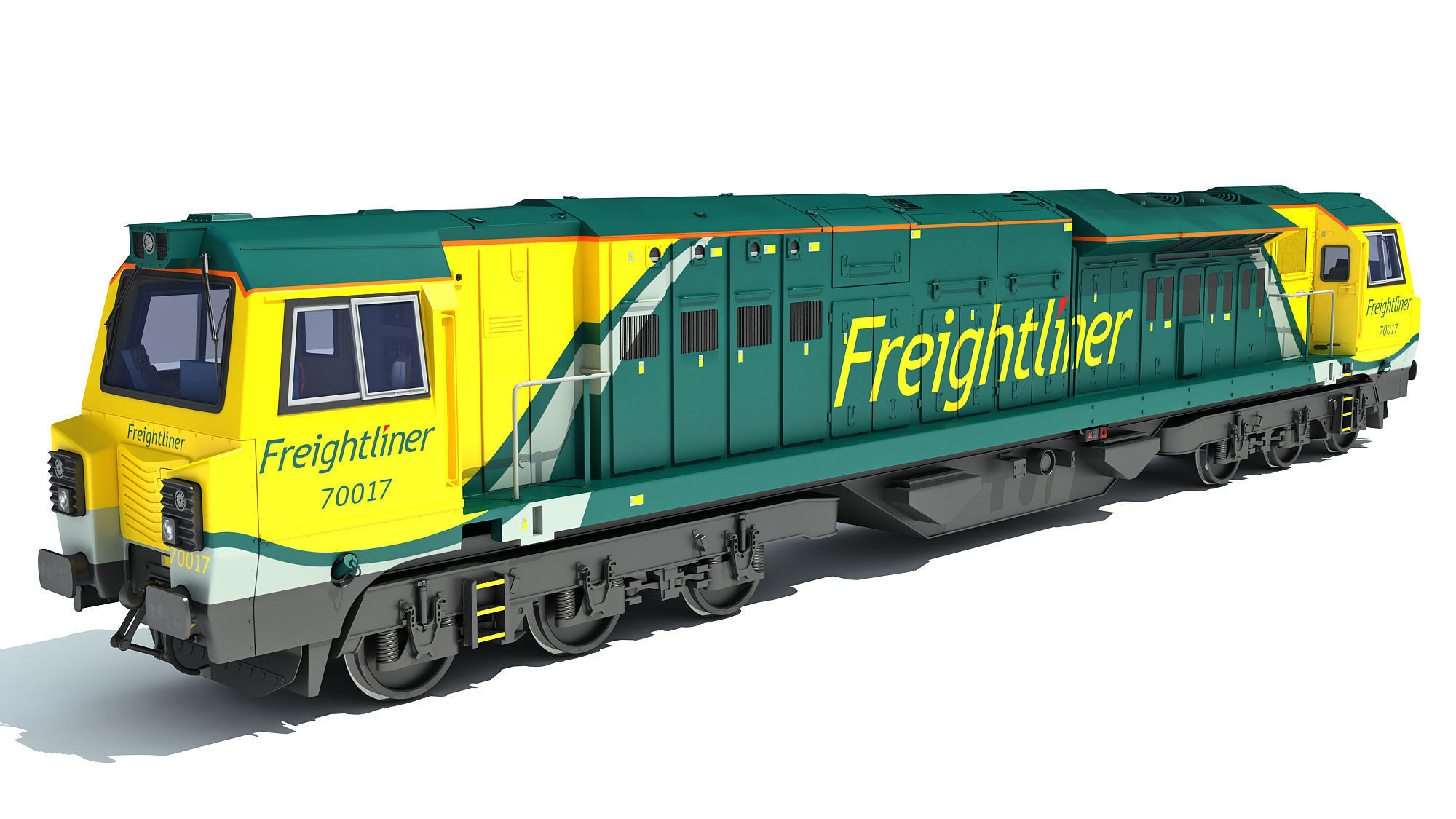 British Rail Class 70 PowerHaul Locomotive 3D model_1