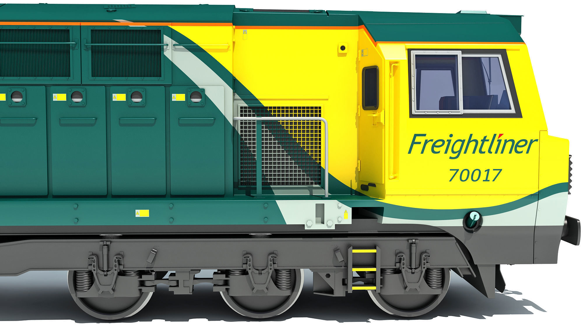 British Rail Class 70 PowerHaul Locomotive 3D model_18