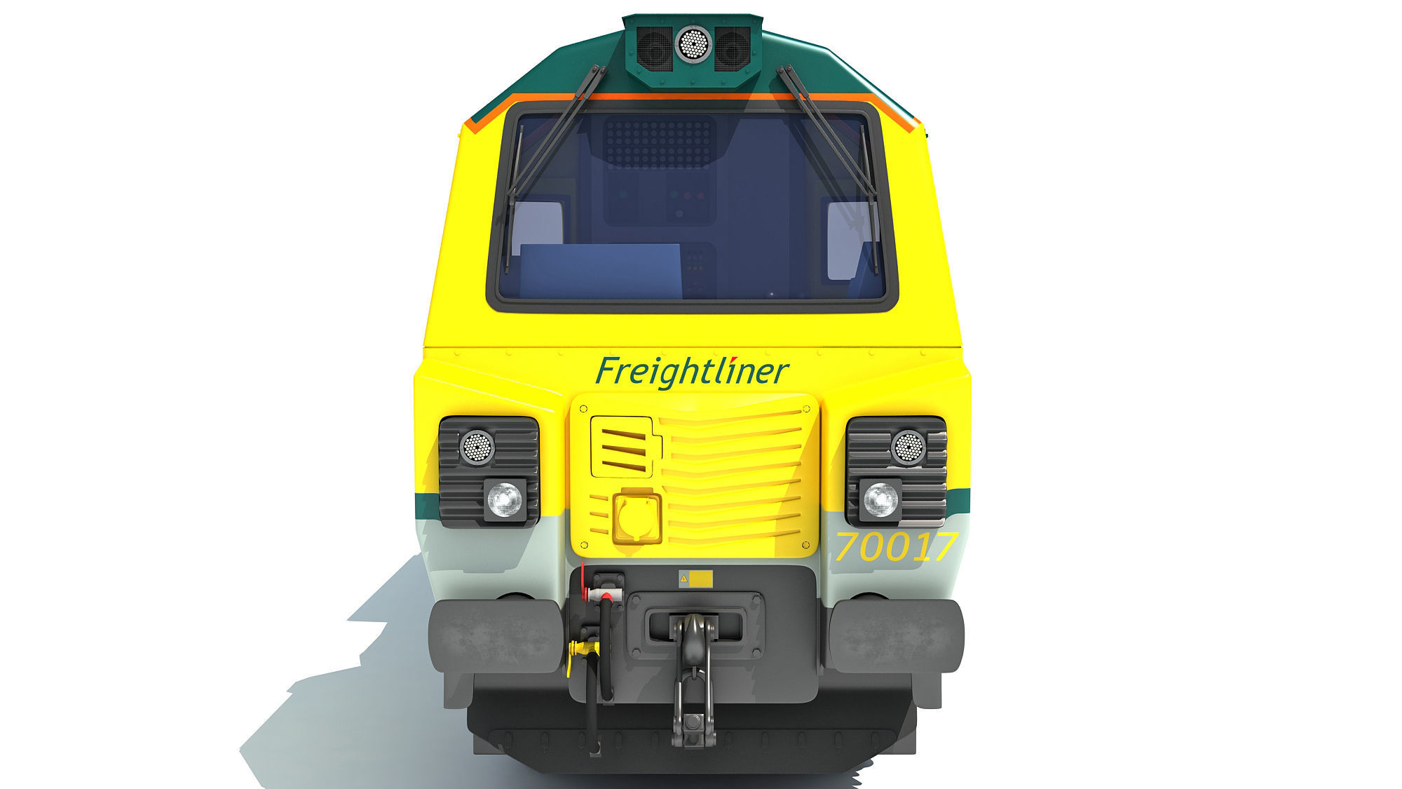 British Rail Class 70 PowerHaul Locomotive 3D model_7