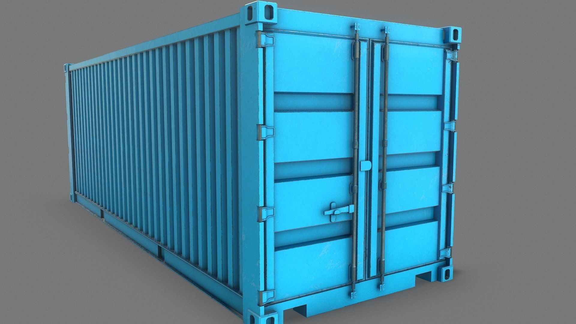 Container Real-Time Low-poly 3D model_6