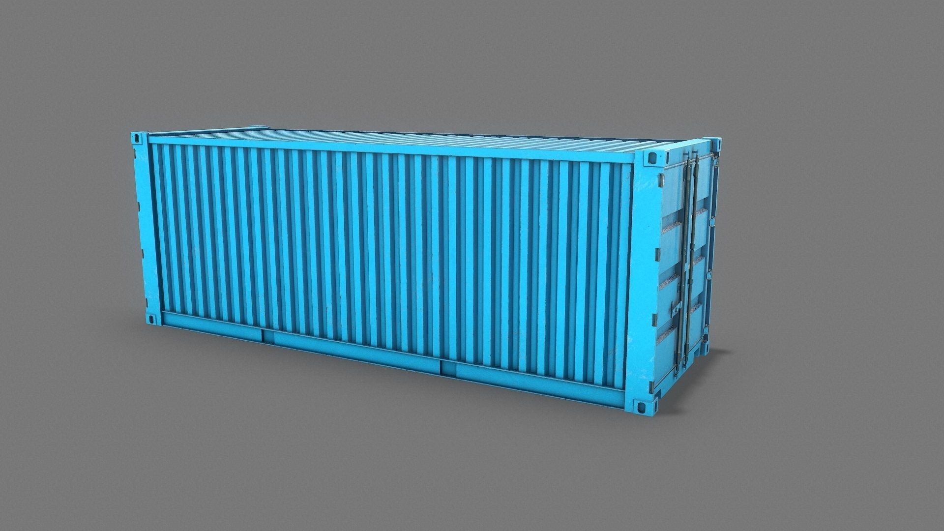 Container Real-Time Low-poly 3D model_3