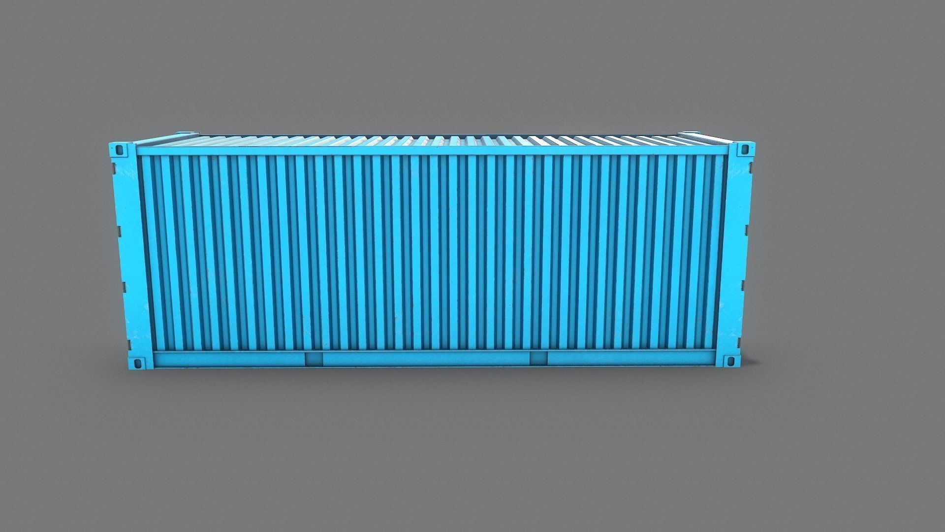 Container Real-Time Low-poly 3D model_4