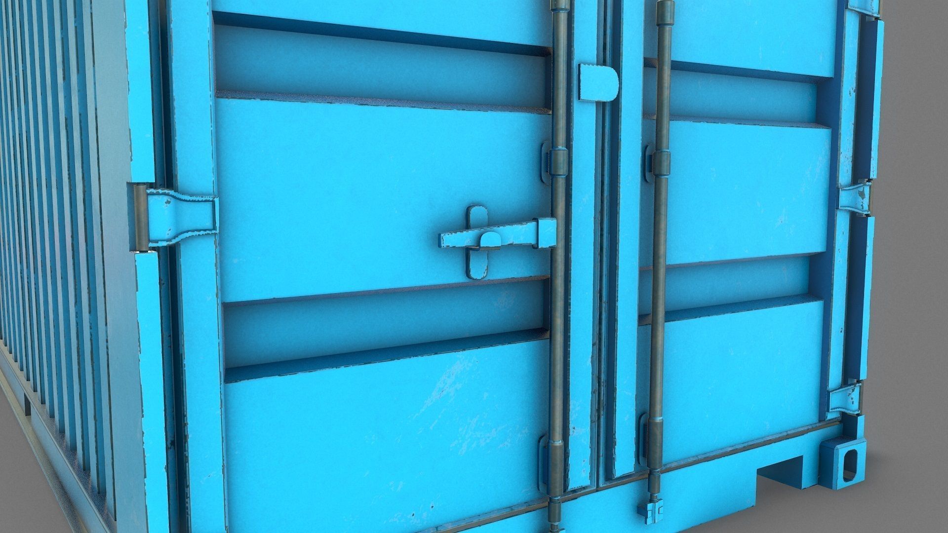 Container Real-Time Low-poly 3D model_8