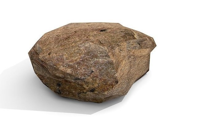 Lowpoly Rock 3d model Texture