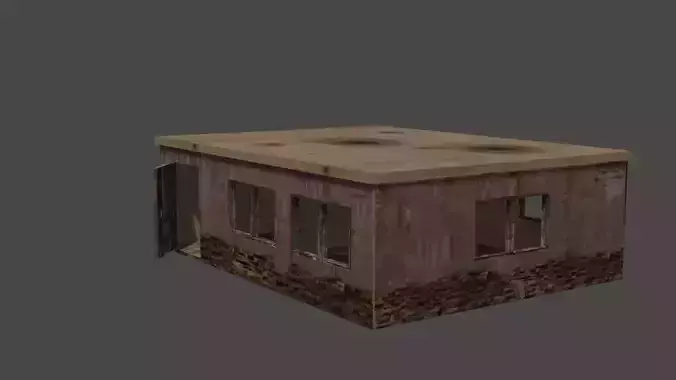 Low Poly Old Building