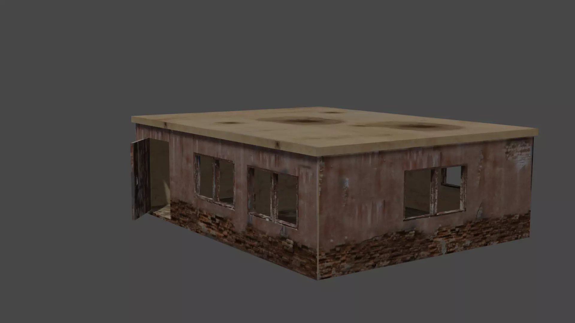 3D model Low Poly Old Building VR / AR / low-poly | CGTrader