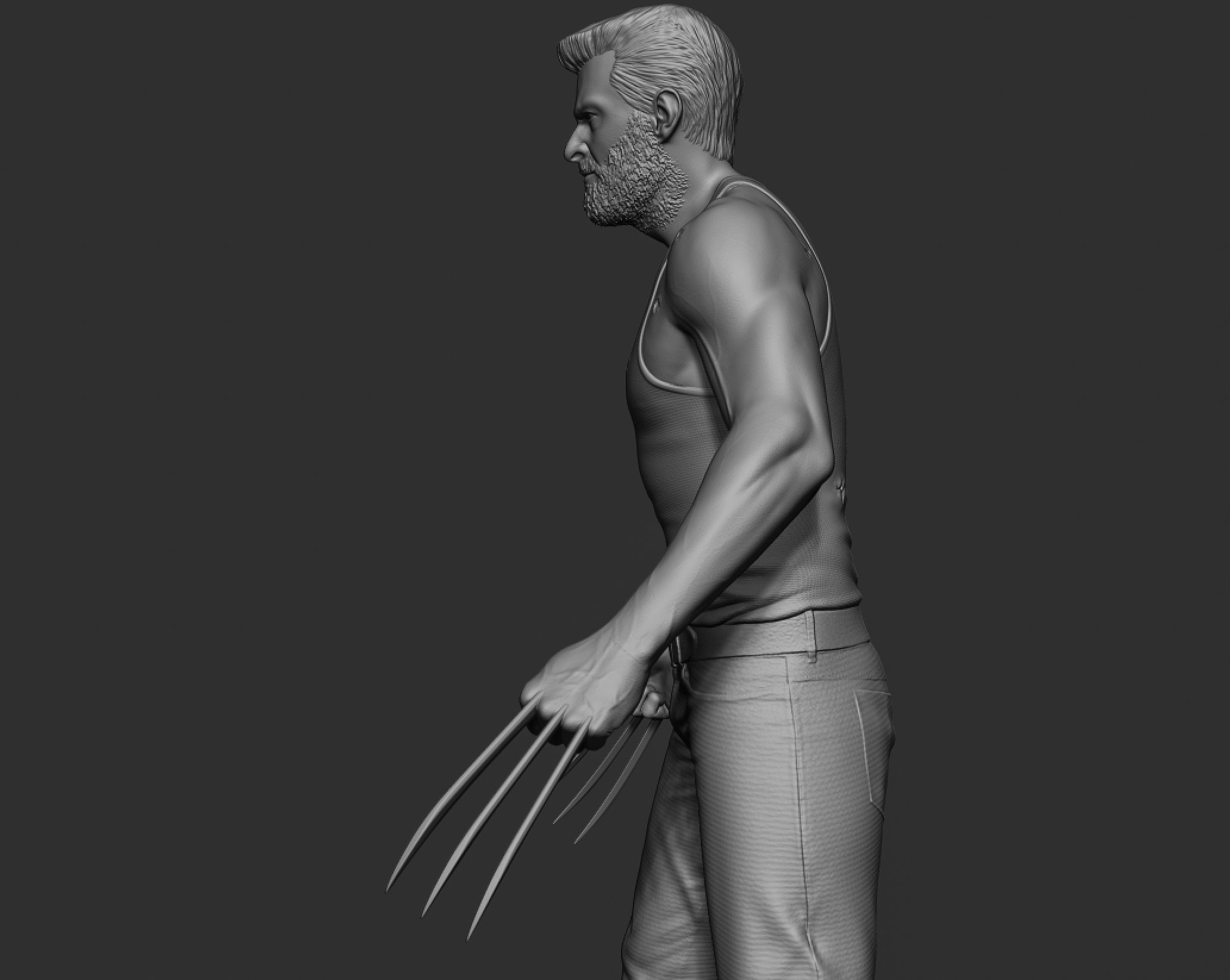 Hugh Jackman - Logan 3D print model_11