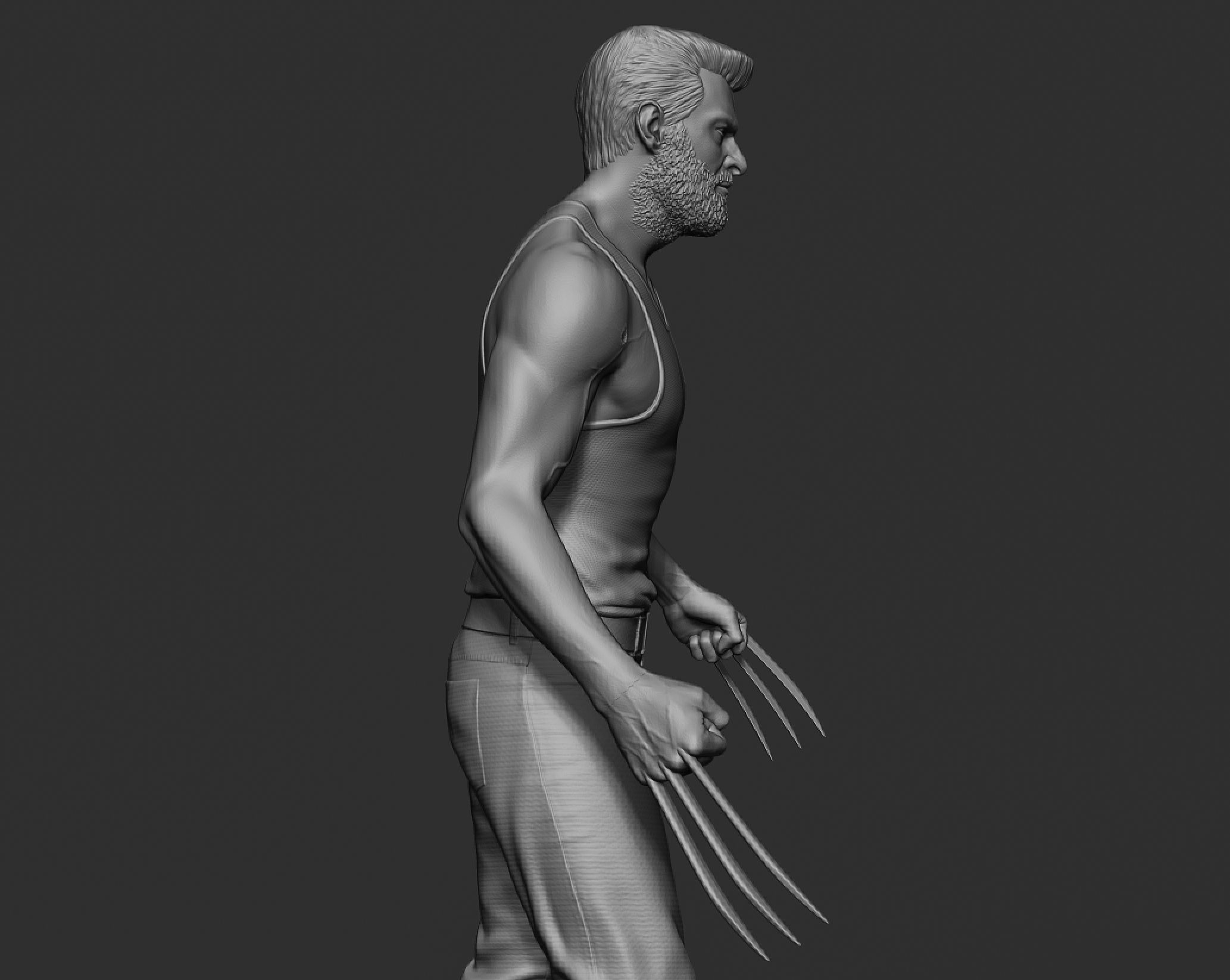 Hugh Jackman - Logan 3D print model_10