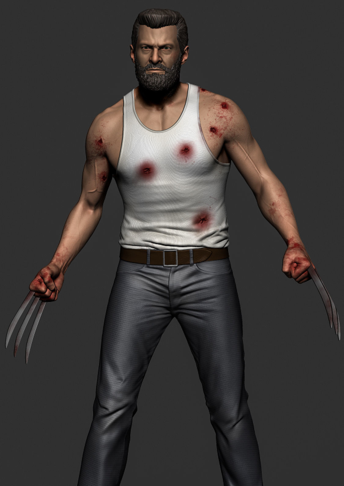 Hugh Jackman - Logan 3D print model_13