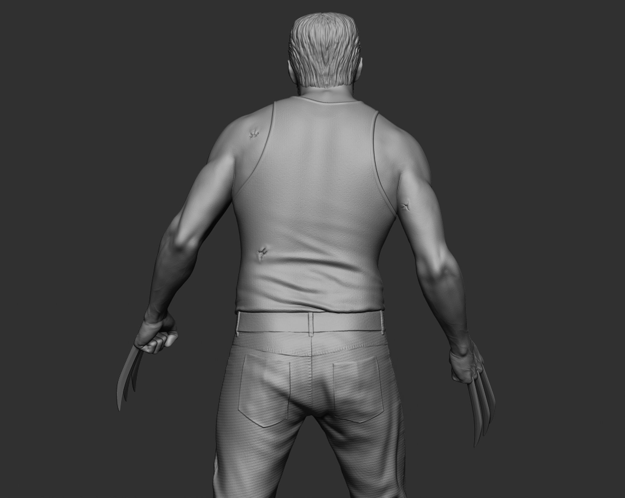 Hugh Jackman - Logan 3D print model_9