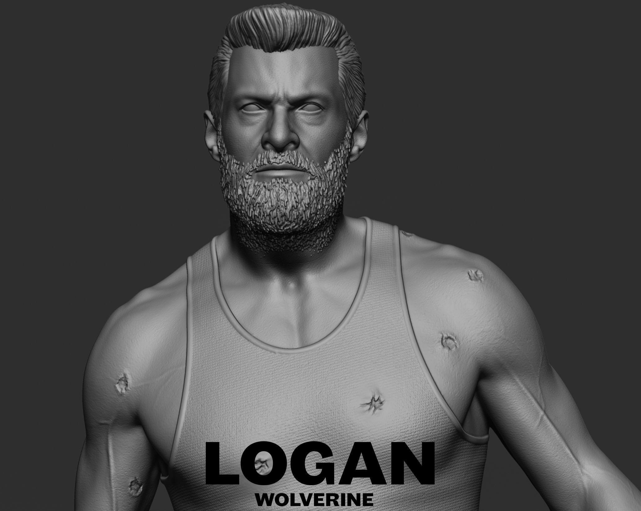 Hugh Jackman - Logan 3D print model_19